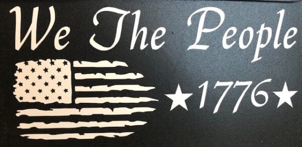 We The People vinyl decal