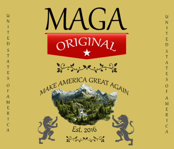 MAGA Original Beer Label